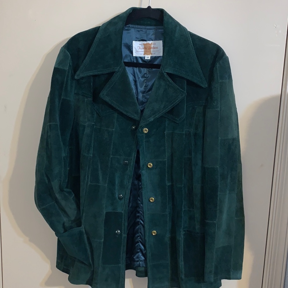 Vintage Kantex Leathers Suede Patchwork Jacket